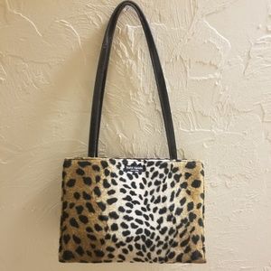Kate Spade Velvet Animal Print Purse